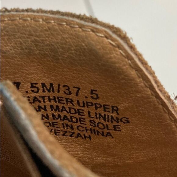 LUCKY BRAND, suede wedge booties, size 7 1/2 M,Tan‎ - Picture 12 of 16